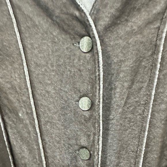 J. Jill Gray Velvet Rayon Silk Blend Long Sleeve Top Size: S - Picture 4 of 6